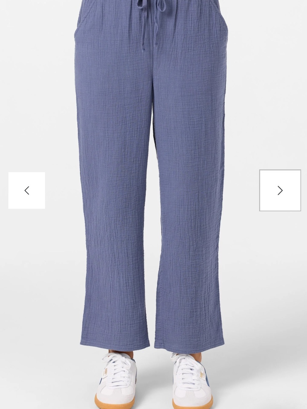 O'Neill “Brenda” Cotton Gauze Pants in Nightshadow Blue - Picture 4 of 8